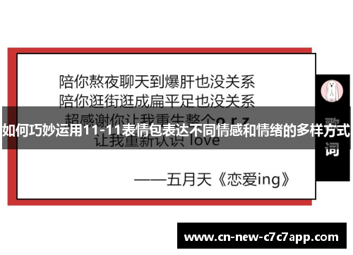 如何巧妙运用11-11表情包表达不同情感和情绪的多样方式 如何巧妙运用11-11表情包表达不同情感和情绪的多样方式