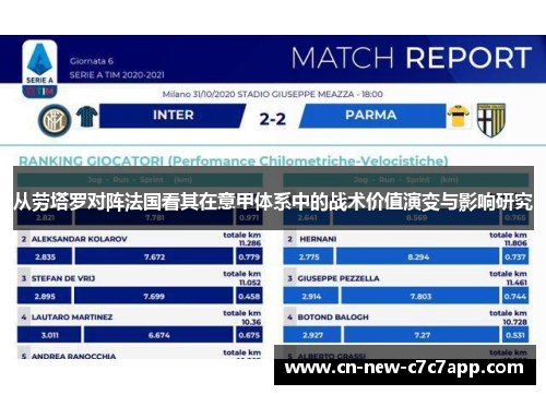 从劳塔罗对阵法国看其在意甲体系中的战术价值演变与影响研究