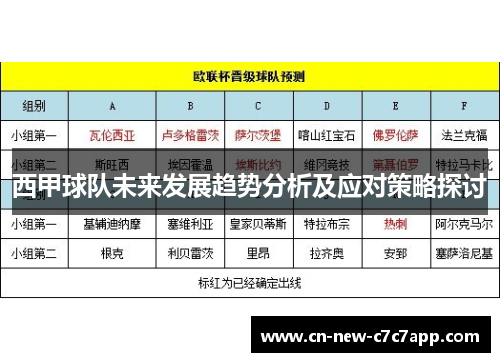 西甲球队未来发展趋势分析及应对策略探讨